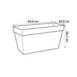 loft urban terrace wheels 70cm white